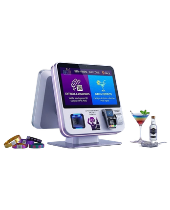 Totem de autoatendimento para mercado e restaurante