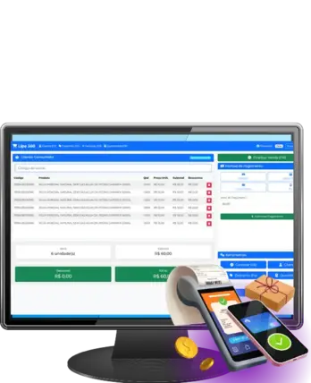 Système gratuit pour les supermarchés — Sistema PDV Gratuito, tela do sistema